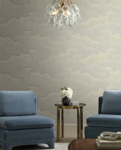 Candice Olson Modern Nature Moonlight Pearls Wallpaper - Light Taupe