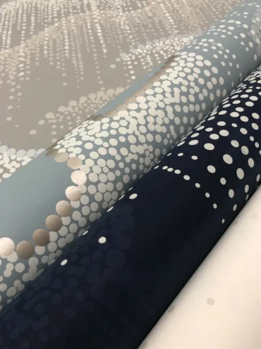 Candice Olson Modern Nature Moonlight Pearls Wallpaper - Navy