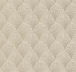 Candice Olson Natural Discovery Metallic Scallop Wallpaper - Beige