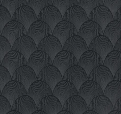 Candice Olson Natural Discovery Metallic Scallop Wallpaper - Black