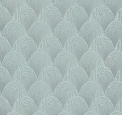 Candice Olson Natural Discovery Metallic Scallop Wallpaper - Blue Pearl