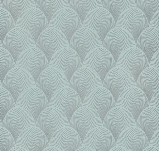Candice Olson Natural Discovery Metallic Scallop Wallpaper - Blue Pearl