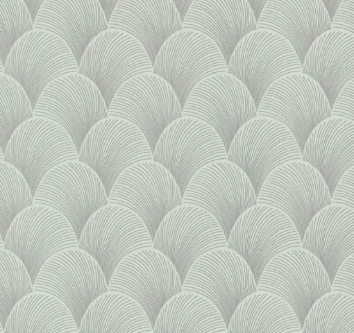 Candice Olson Natural Discovery Metallic Scallop Wallpaper - Light Green
