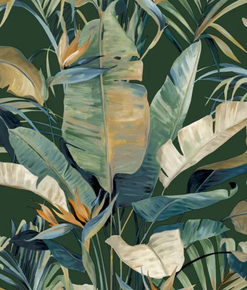 Candice Olson Natural Discovery Tropical Cabana Wallpaper - Green