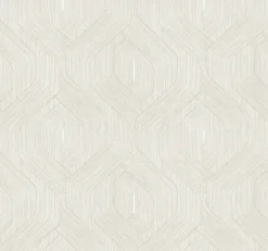Candice Olson Natural Discovery Fine Line Geometric Wallpaper - Taupe