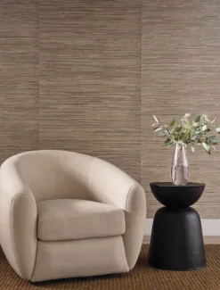 Candice Olson Natural Discovery Bamboo Hemp Blend Wallpaper - Taupe