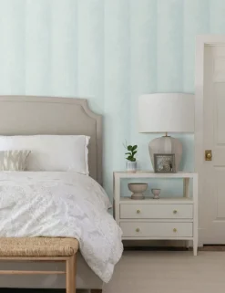 Candice Olson Natural Discovery Particle Stripe Wallpaper - Blue