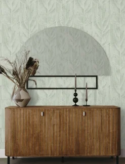 Candice Olson Natural Discovery Dicot Leaf Wallpaper - Spa