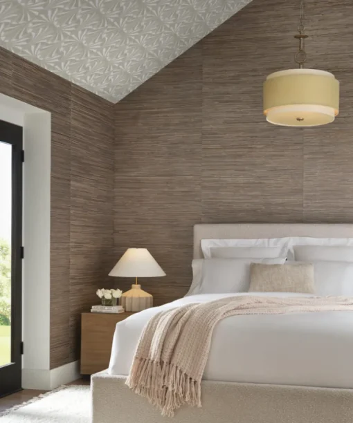Candice Olson Natural Discovery Sculpted Fans Wallpaper - Ivory