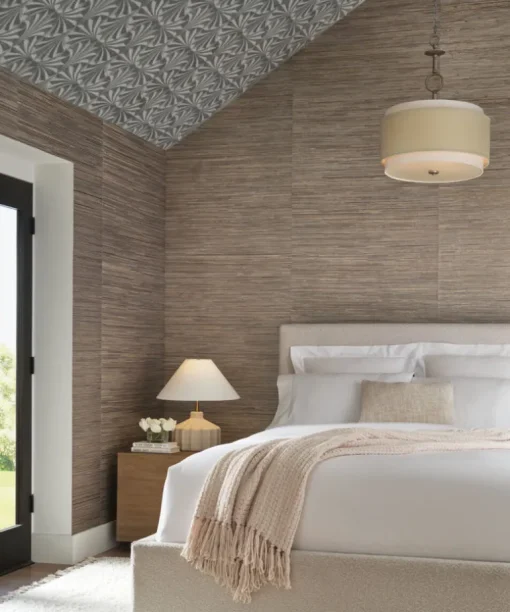 Candice Olson Natural Discovery Bamboo Hemp Blend Wallpaper - Taupe