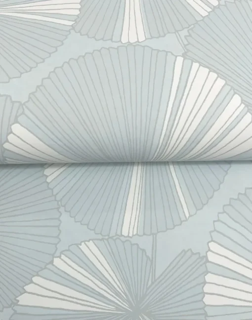 Candice Olson Natural Discovery Layered Lily Pads Wallpaper - Spa