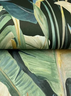 Candice Olson Natural Discovery Tropical Cabana Wallpaper - Green