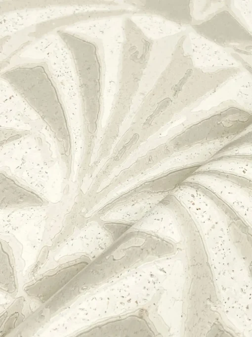 Candice Olson Natural Discovery Sculpted Fans Wallpaper - Ivory
