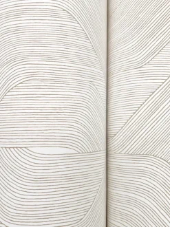 Candice Olson Natural Discovery Fine Line Geometric Wallpaper - Taupe