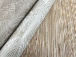 Candice Olson Natural Discovery Metallic Scallop Wallpaper - Beige