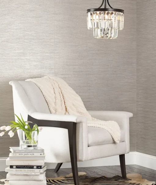 Candice Olson Natural Splendor Lombard Wallpaper - Dark Silver