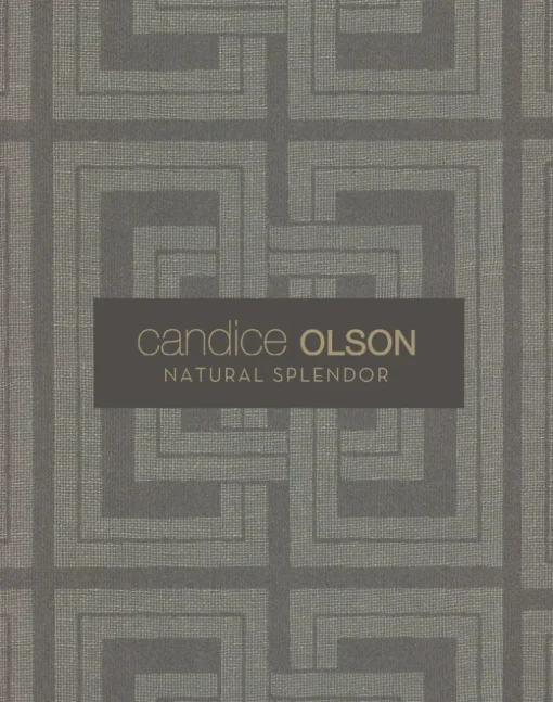 Candice Olson Natural Splendor Radiant Wallpaper - Teal & Gold