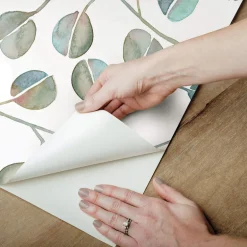 CatCoq Eucalyptus Peel & Stick Wallpaper - Gray