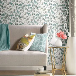 CatCoq Eucalyptus Peel & Stick Wallpaper - Gray