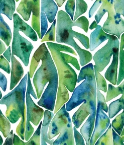 CatCoq Philodendron Peel & Stick Wallpaper - Green