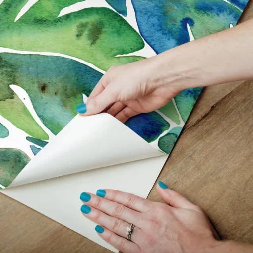 CatCoq Philodendron Peel & Stick Wallpaper - Green