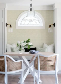 Chesapeake Blue Heron Balantine Weave Wallpaper - Bone