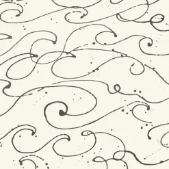 Chesapeake Blue Heron Kuroshio Ocean Wave Wallpaper - Charcoal