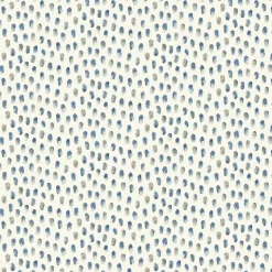 Chesapeake Blue Heron Sand Drips Painted Dots Wallpaper - Blue