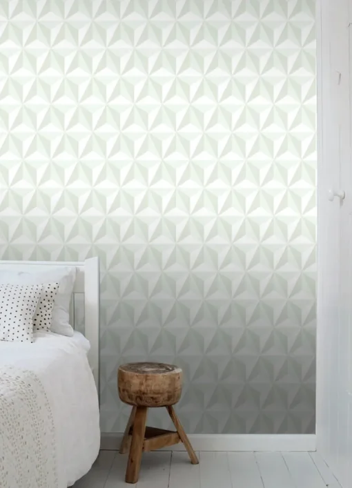 Chesapeake Fable Adella Geometric Wallpaper - Sage