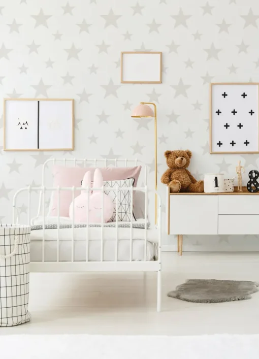 Chesapeake Fable Amira Stars Wallpaper - Cream