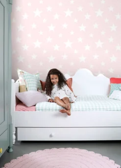 Chesapeake Fable Amira Stars Wallpaper - Pink