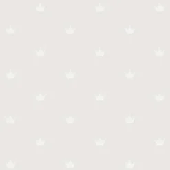 Chesapeake Fable Bea Crowns Wallpaper - Silver