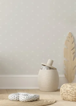 Chesapeake Fable Bea Crowns Wallpaper - Silver