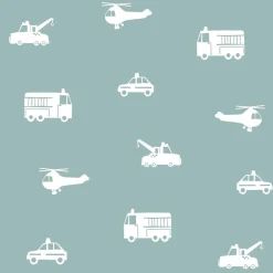 Chesapeake Fable Briony Vehicles Wallpaper - Blue