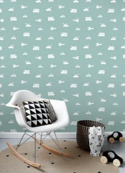 Chesapeake Fable Briony Vehicles Wallpaper - Blue