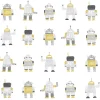 Chesapeake Fable Callum Robots Wallpaper - Gold