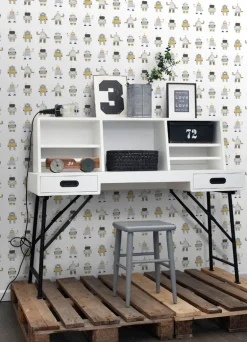 Chesapeake Fable Callum Robots Wallpaper - Gold