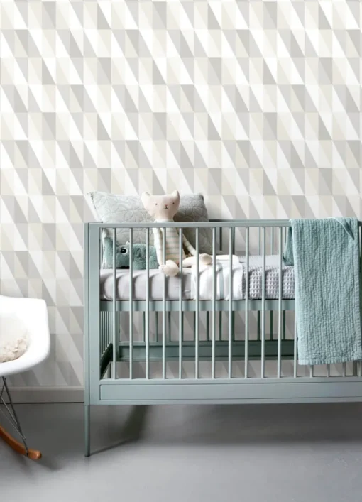Chesapeake Fable Inez Geometric Wallpaper - Neutral