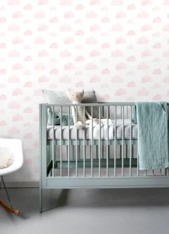 Chesapeake Fable Irie Clouds Wallpaper - Pink