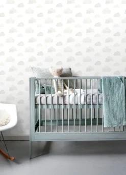 Chesapeake Fable Irie Clouds Wallpaper - Grey