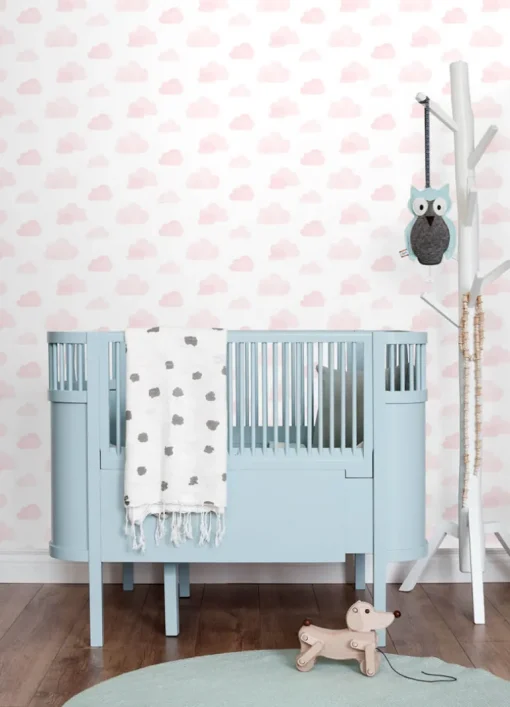 Chesapeake Fable Irie Clouds Wallpaper - Pink