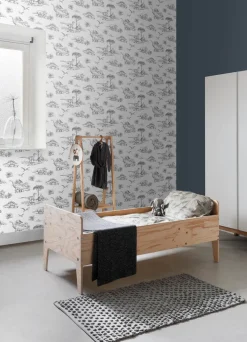 Chesapeake Fable Isolde Dinosaurs Wallpaper - Charcoal