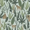 Chesapeake Fable Kiki Monkeys Wallpaper - Green