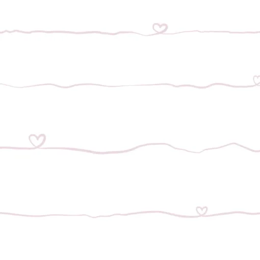 Chesapeake Fable Love and Hearts Script Wallpaper - Pink