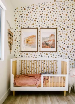 Chesapeake Fable Marilee Circles Wallpaper - Neutral