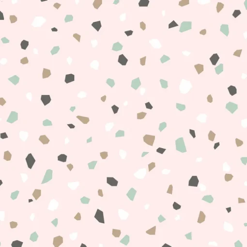 Chesapeake Fable Ona Terrazzo Wallpaper - Pink