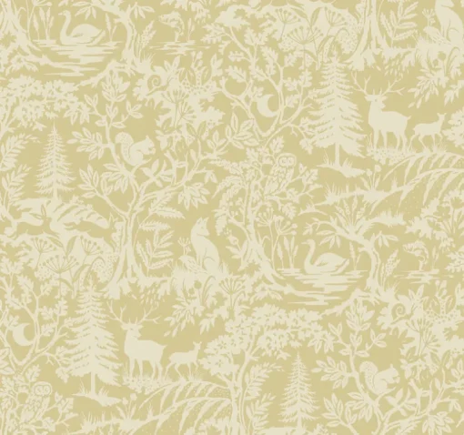 Chesapeake Kinfolk Alrick Forest Venture Wallpaper - Mustard
