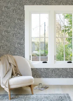 Chesapeake Kinfolk Alrick Forest Venture Wallpaper - Charcoal