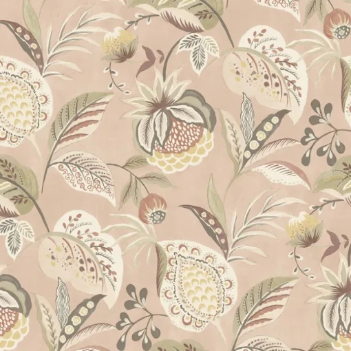 Chesapeake Kinfolk Bohemian Jacobean Wallpaper - Blush