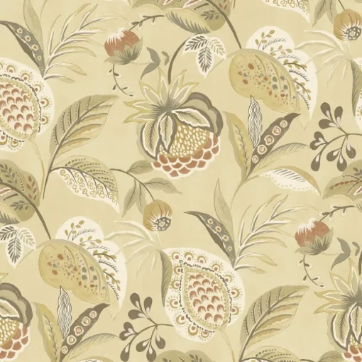 Chesapeake Kinfolk Bohemian Jacobean Wallpaper - Mustard